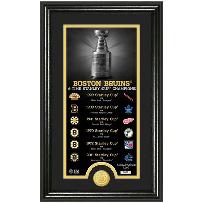 Boston Bruins Highland Mint 12" x 20" Legacy Supreme Bronze Coin Panoramic Photo Mint