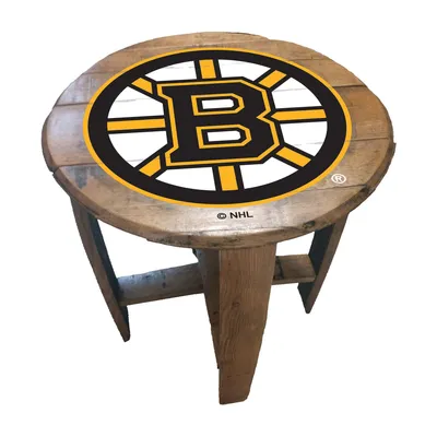 Boston Bruins Imperial Oak Barrel Table