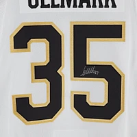 Maillot adidas authentique blanc autographié par Linus Ullmark des Boston Bruins 2023-24 avec patch du 100e anniversaire