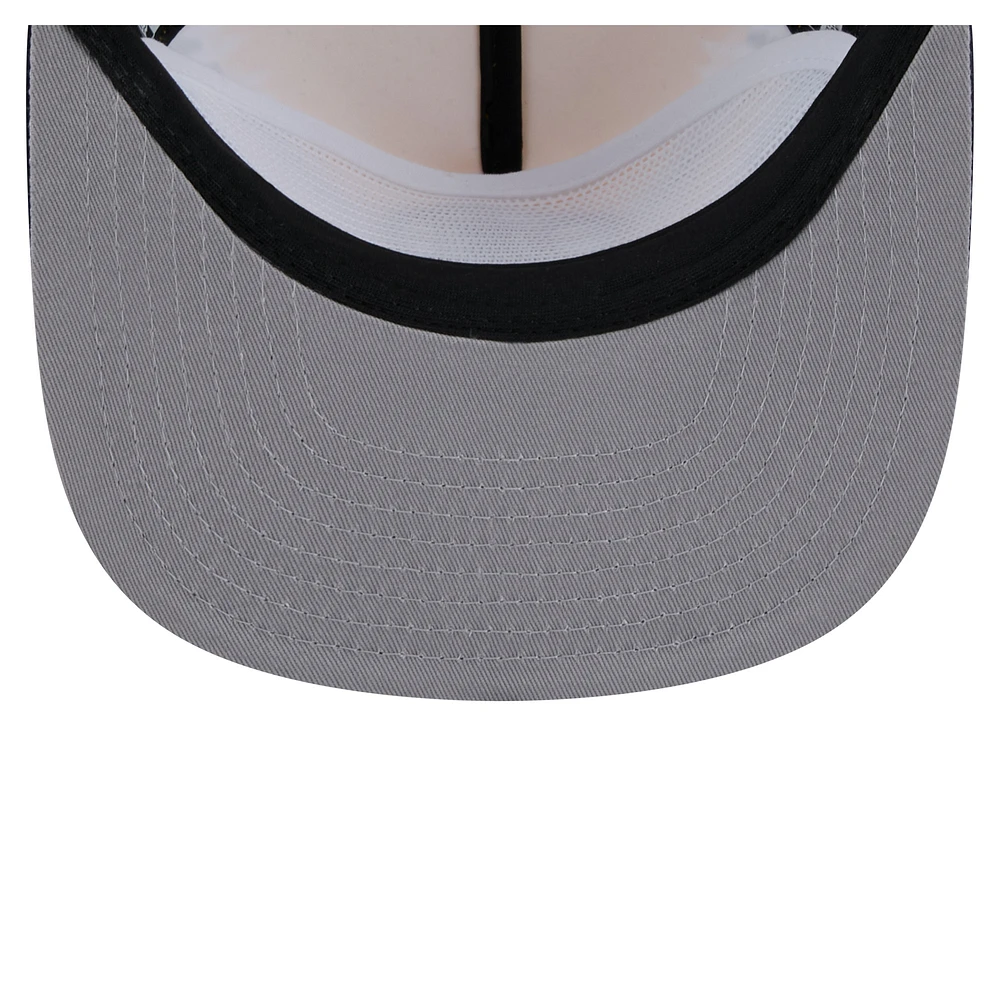 Casquette de golf ajustable V-Dye noire/dorée New Era pour homme des Bruins de Boston