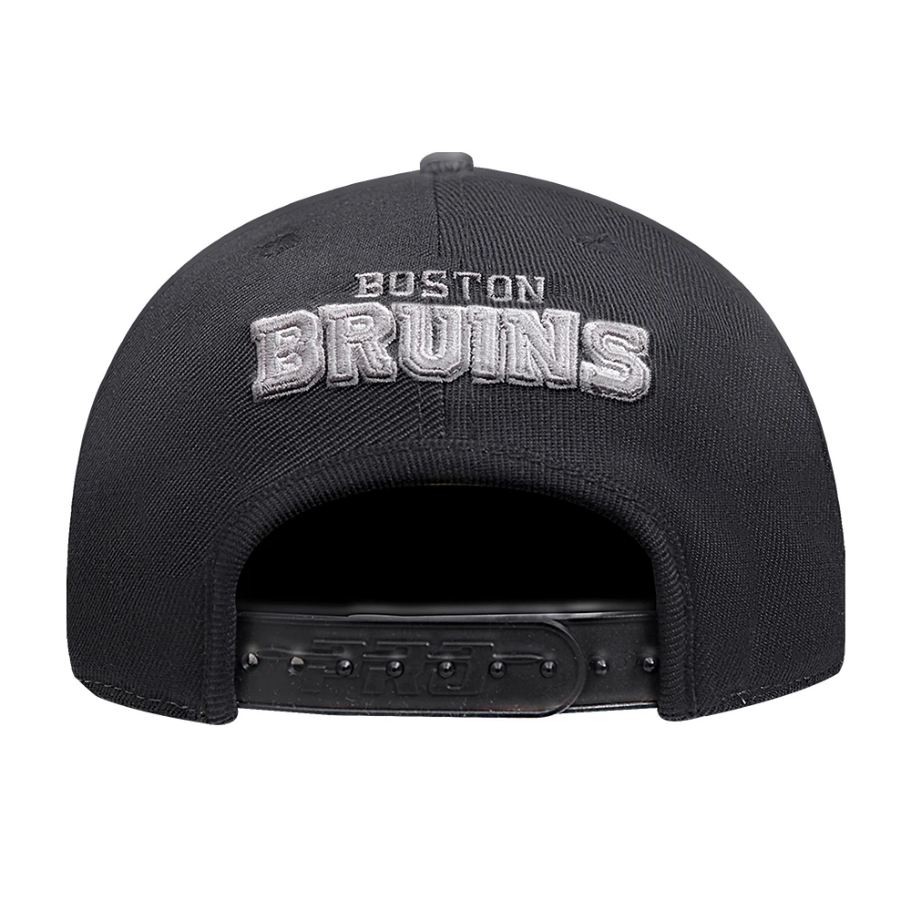 Men's Pro Standard  Cream Boston Bruins French Terry Snapback Hat