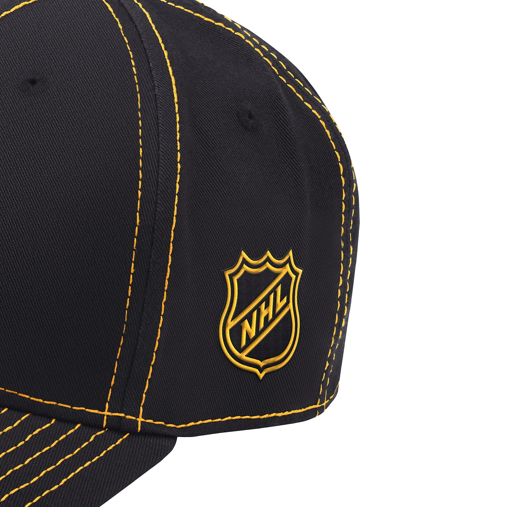 Casquette ajustable incurvée Starfit Starter noire Boston Bruins Sphere II pour homme