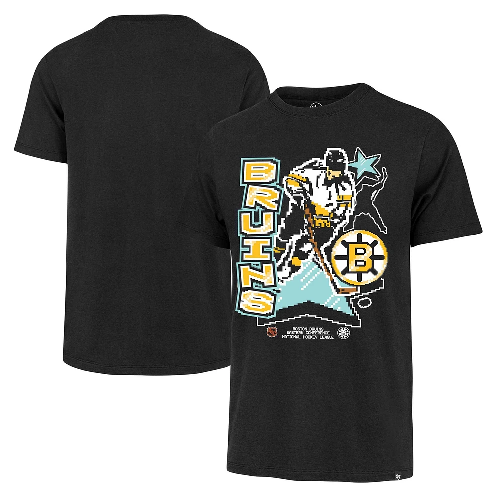 Men's '47 Black Boston Bruins Lamp Lighter Franklin T-Shirt