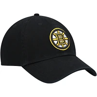 Men's '47 Black Boston Bruins Team Clean Up Adjustable Hat