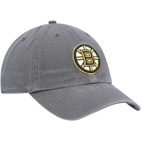 Men's '47 Charcoal Boston Bruins Team Clean Up Adjustable Hat
