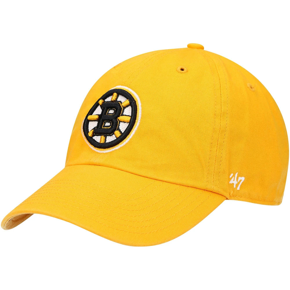 Casquette réglable '47 Gold Boston Bruins Clean Up pour homme