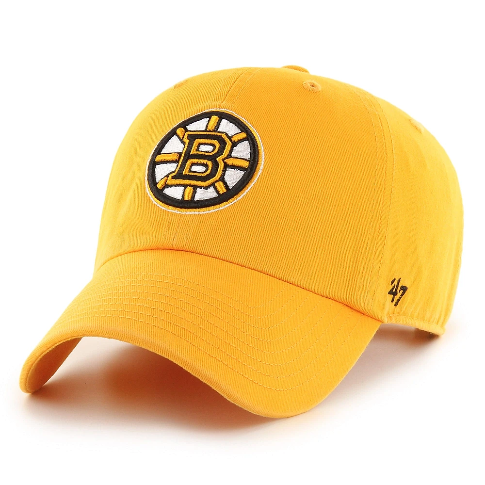 Men's '47 Gold Boston Bruins Clean Up Adjustable Hat