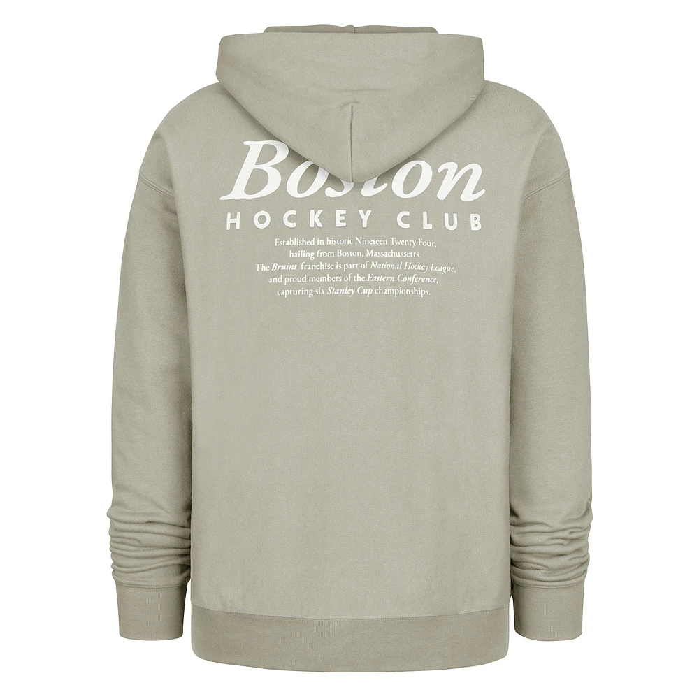 Men's '47  Gray Boston Bruins Foundation Pullover Hoodie