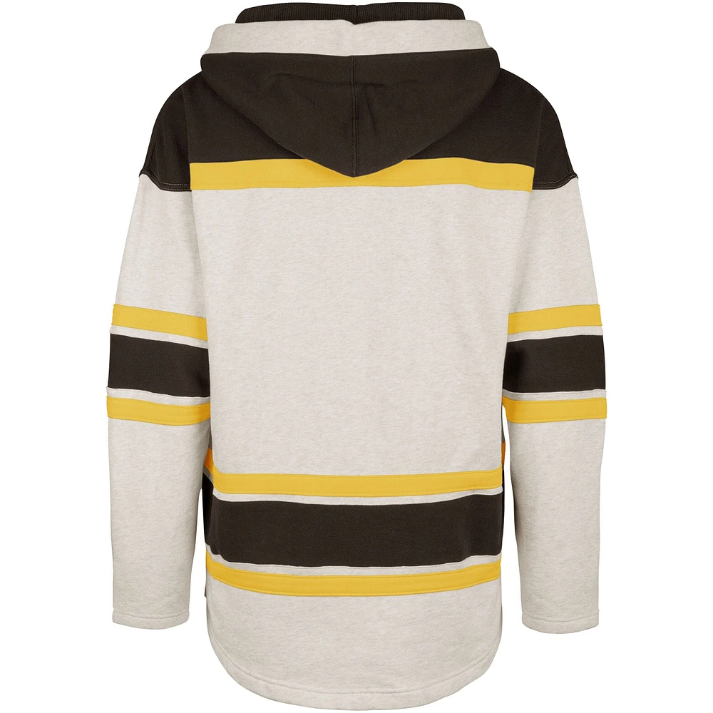 Sweat à capuche Rockaway Lacer des Bruins de Boston '47 Oatmeal pour hommes