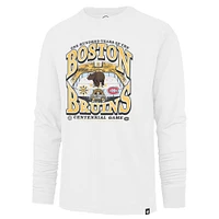 T-shirt à manches longues pour homme '47 White Boston Bruins Centennial Game