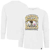 T-shirt à manches longues pour homme '47 White Boston Bruins Centennial Game