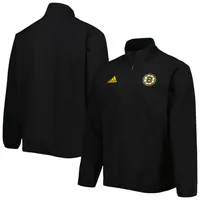 Veste adidas noire à quart de zip COLD.RDY des Bruins Boston pour hommes