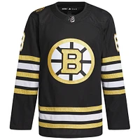 Maillot de joueur authentique Brad Marchand pour hommes, adidas, noir, Boston Bruins, Primegreen, 100e anniversaire