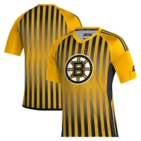 Men's adidas Gold Boston Bruins AEROREADY Raglan Soccer Top