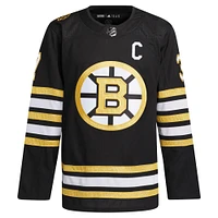 Maillot de joueur authentique à domicile Primegreen des Bruins Boston adidas Patrice Bergeron pour homme, noir