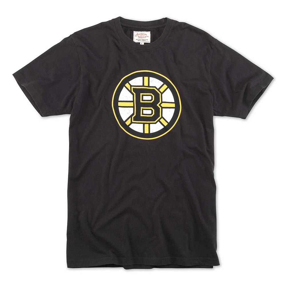 T-shirt noir pour hommes American Needle des Bruins de Boston Brass Tacks