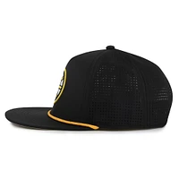 Men's American Needle  Black Boston Bruins Buxton Pro Tech Adjustable Hat