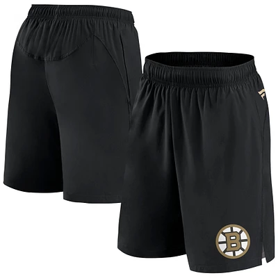 Short Authentic Pro Tech noir pour homme des Bruins de Boston