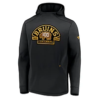 Men's Black Boston Bruins Centennial Authentic Pro Pullover Hoodie