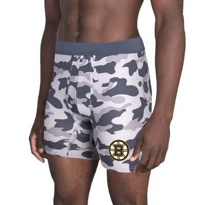 Boston Bruins Concepts Sport Invincible Knit Boxer Briefs - Charcoal