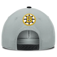 Men's Fanatics Black Boston Bruins 2024 100th Anniversary Adjustable Hat