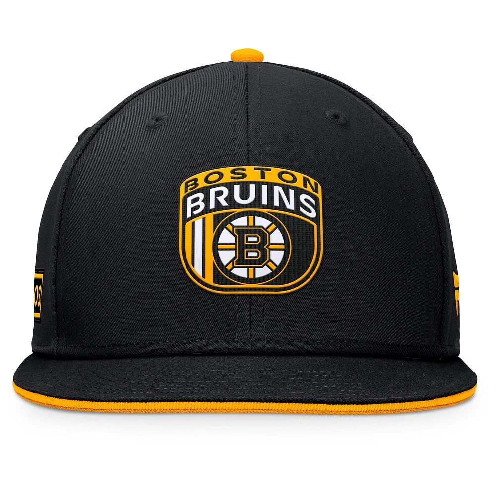 Casquette Snapback NHL Draft 2024 Fanatics noire des Bruins de Boston pour hommes