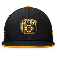 Men's Fanatics Black Boston Bruins 2024 NHL Draft Snapback Hat