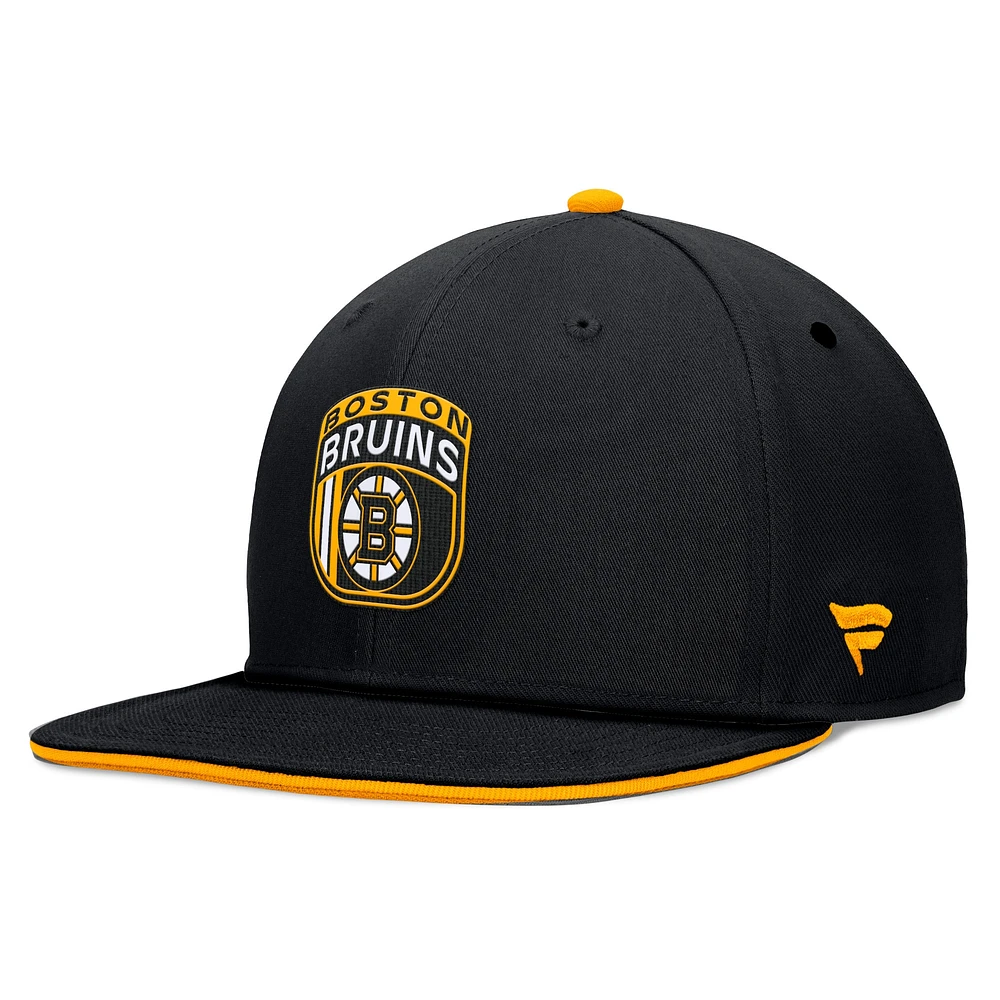 Casquette Snapback NHL Draft 2024 Fanatics noire des Bruins de Boston pour hommes