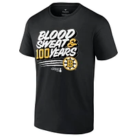 Men's Fanatics  Black Boston Bruins 2024 Stanley Cup Playoffs Slogan T-Shirt