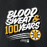 Men's Fanatics  Black Boston Bruins 2024 Stanley Cup Playoffs Slogan T-Shirt