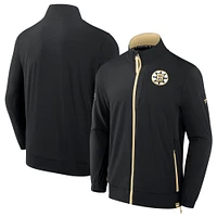 Men's Fanatics  Black Boston Bruins Authentic Pro Rink Coaches Full-Zip Jacket