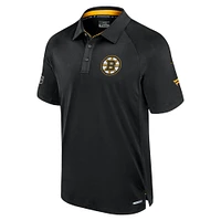 Polo authentique Pro Rink noir Fanatics pour homme des Bruins de Boston