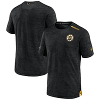 Men's Fanatics Black Boston Bruins Authentic Pro Rink Premium Camo T-Shirt