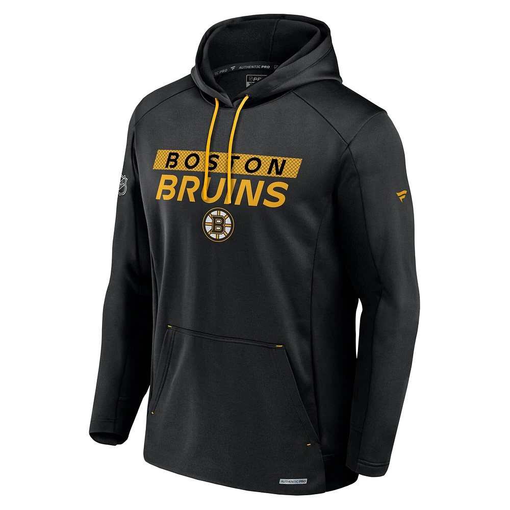 Sweat à capuche Authentic Pro Big & Tall des Bruins de Boston Fanatics pour hommes, noir
