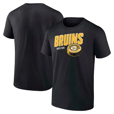 Men's Fanatics Black Boston Bruins Biscuit T-Shirt