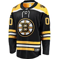 Maillot personnalisé Fanatics noir Boston Bruins Breakaway Home pour hommes