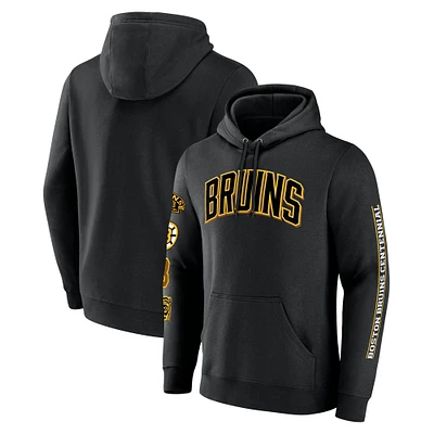 Men's Fanatics  Black Boston Bruins Centennial Pullover Hoodie