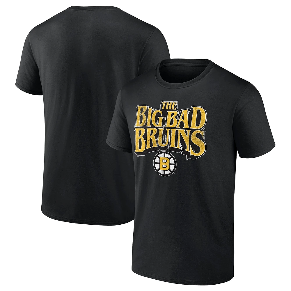 T-shirt noir Fanatics pour hommes Centenaire des Bruins de Boston The Big Bad