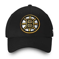 Casquette réglable Fanatics noire des Bruins de Boston pour hommes