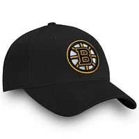 Casquette réglable Fanatics noire des Bruins de Boston pour hommes