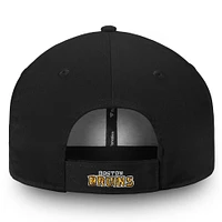 Casquette réglable Fanatics noire des Bruins de Boston pour hommes