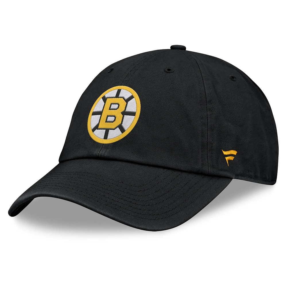 Casquette ajustable Fanatics pour homme, collection Decades des Bruins de Boston, noire