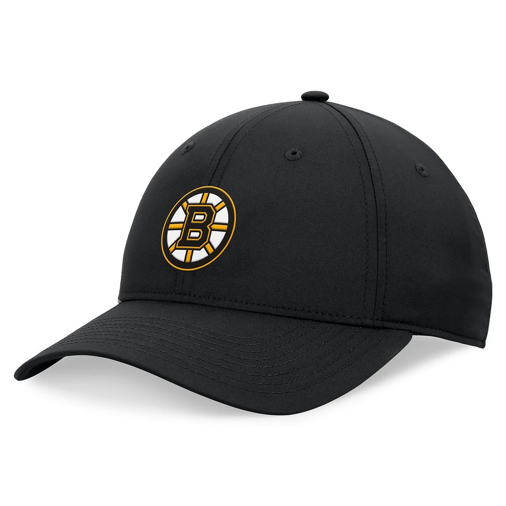 Casquette réglable Ripstop noire Fanatics pour hommes des Bruins de Boston Front Office