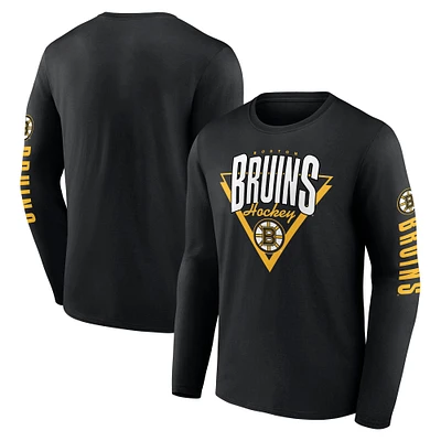 Men's Fanatics Black Boston Bruins Headline Long Sleeve T-Shirt