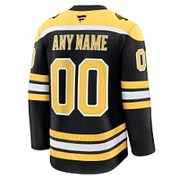 Maillot personnalisé haut de gamme Boston Bruins noir Fanatics pour homme