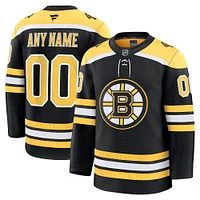 Maillot personnalisé haut de gamme Boston Bruins noir Fanatics pour homme