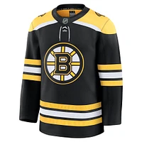 Maillot domicile Premium Fanatics noir des Bruins de Boston pour hommes