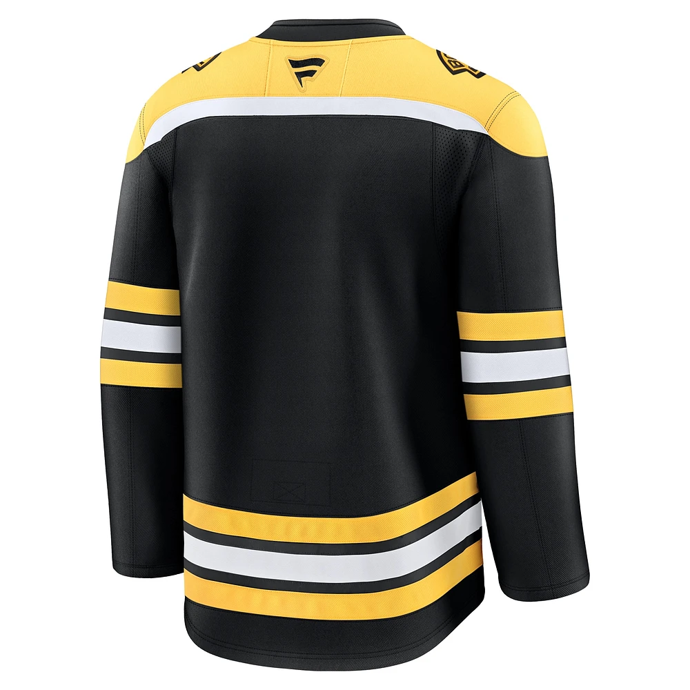 Maillot domicile Premium Fanatics noir des Bruins de Boston pour hommes