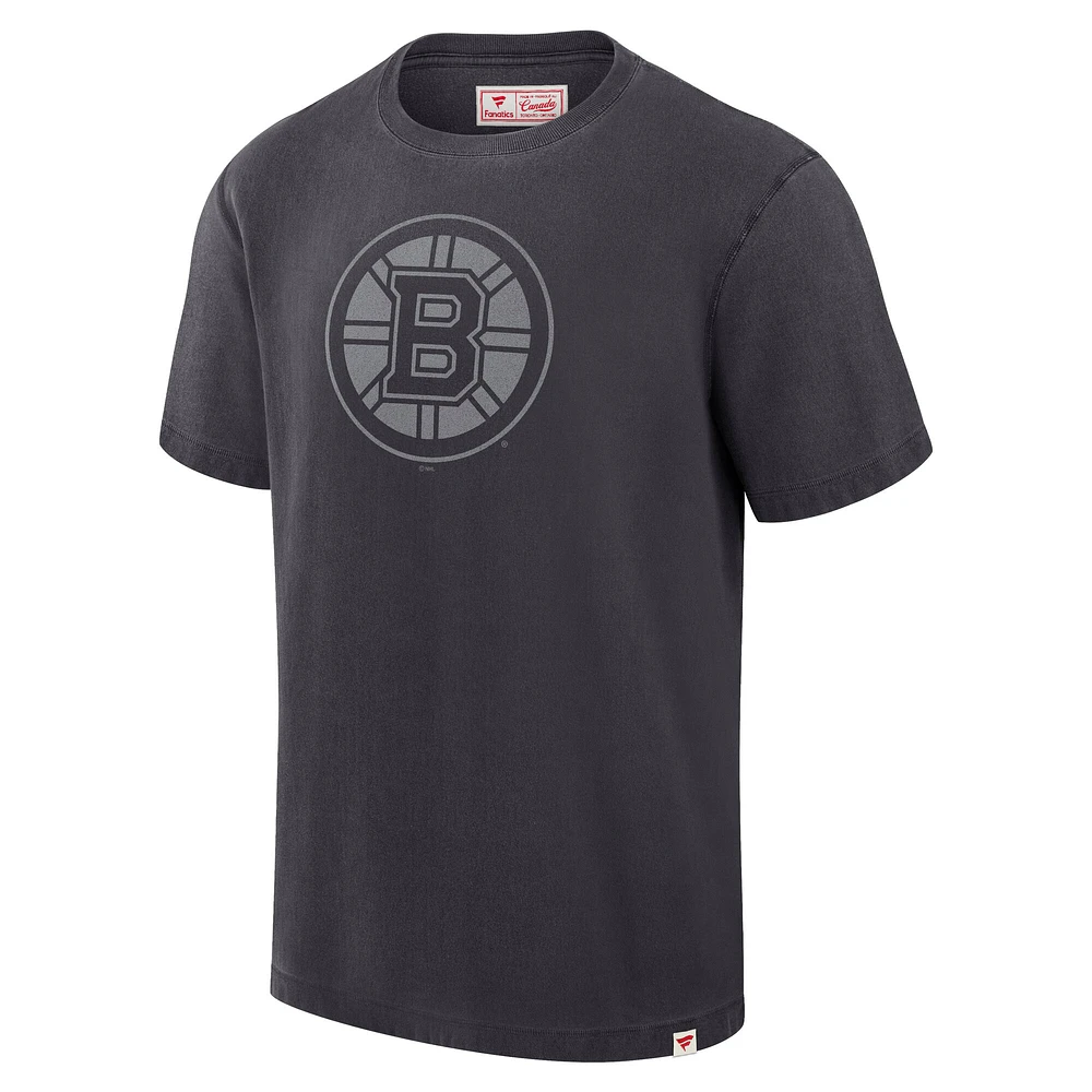 T-shirt noir Fanatics pour hommes des Bruins de Boston fabriqué au Canada