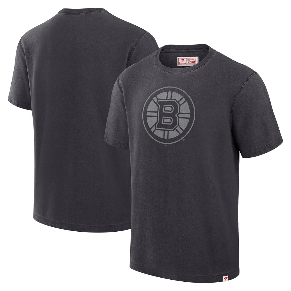 T-shirt noir Fanatics pour hommes des Bruins de Boston fabriqué au Canada